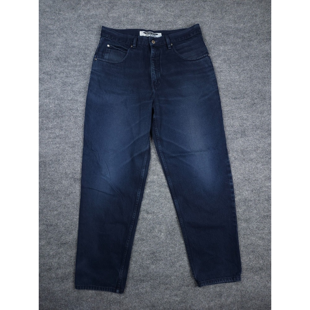 Anchor Blue Jeans Men's 38 x 32 (FITS 34 x 31) Dark Blue RELAXED Skater Y2K USA